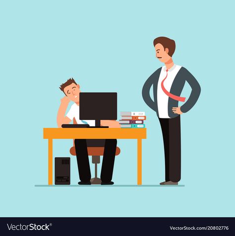 Lazy Character, Lazy Worker, Computer Vector, Boss Office, Office Worker, Business Life, Job Work, Work Life, Office Work