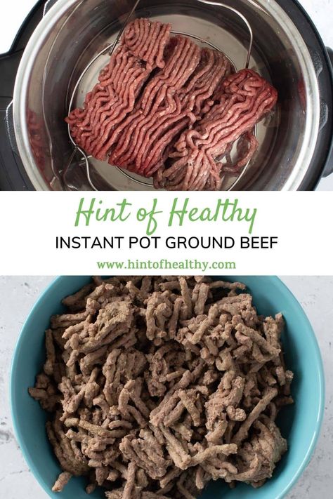 Instant Pot Ground Beef Frozen Ground Beef Instant Pot, Ground Beef Recipes Instant Pot, Instant Pot Ground Beef, Beef Recipe Instant Pot, Cooking With Ground Beef, Fresh Meat, Instant Pot Dinner Recipes, Instant Pot Pressure Cooker, Ground Pork