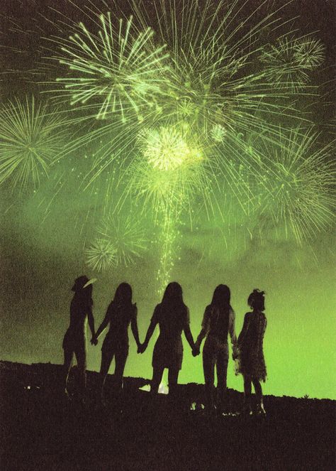 Reve Festival Finale, Red Velvet Photoshoot, Velvet Aesthetic, Kang Seul-gi, K Wallpaper, Green Sky, Red Velvet Irene, Kpop Wallpaper, Fireworks