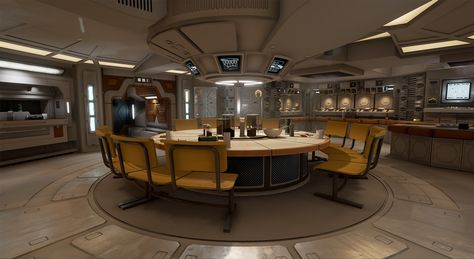 Sci Fi Kitchen, Spaceship Room, Sci Fi Home, Scifi Interior, Environment Inspiration, Concept Vehicles Sci Fi, Alien Isolation, Spaceship Interior, Sci Fi Environment