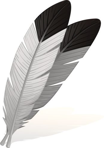 Eagle Feather Clip Art, Vector Images & Illustrations - iStock Native American Feathers Drawing, Eagle Feather Drawing, Burning Feather, Indian Headress, Eagle Feather Tattoos, Feather Images, Feather Clip Art, Feather Stencil, Kokopelli Art