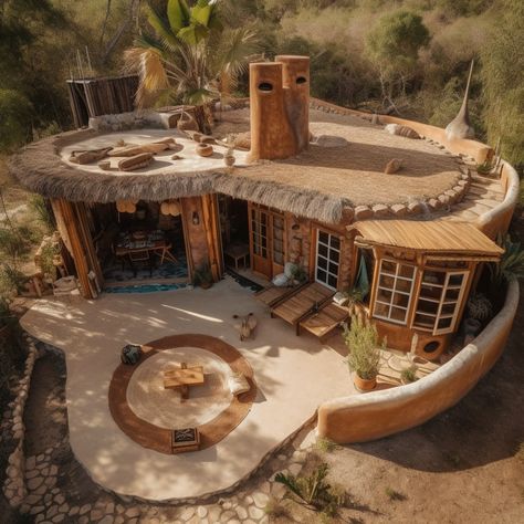 Honeycomb house concept Ellipticaura6874@gmail.com Cob House Living Room, Cob Houses Exterior, Cobb Houses Exterior, Cob Homes Exterior, Mud House Exterior, Cob House Plans Layout, Earthship Home Exterior, Cob House Exterior, Cob House Design