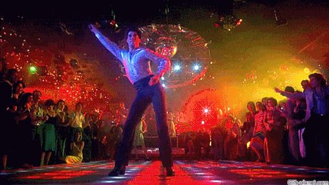 John Travolta Dancing, Saturday Night Fever Movie, Expo Center, Saturday Night Fever, Disco Fever, Hometown Heroes, Night Fever, John Travolta, Movie Gifs