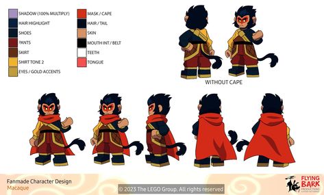 Ref Sheet, Silly Kids, Lego Characters, Monkie Kid, Lego For Kids, Journey To The West, Kid Character, Monkey King, Character Sheet