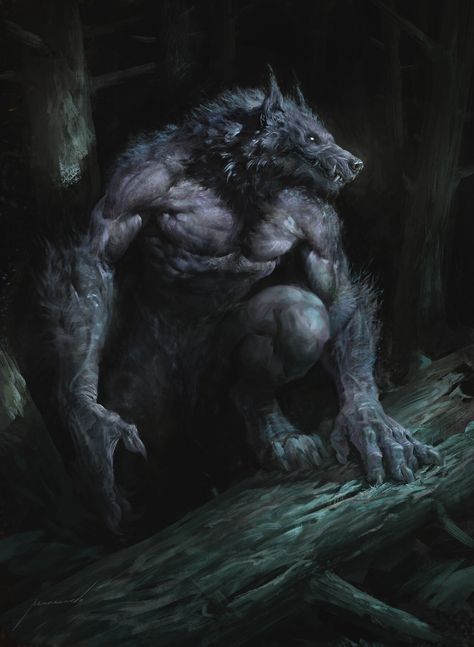 ArtStation - Werewolf Werewolf Vs Vampire, Werewolf Drawing, Werewolf Aesthetic, Comic Ideas, Fantasy Horror, Werewolf Art, Vampires And Werewolves, Fantasy Beasts, World Of Darkness