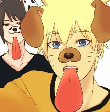 Naruto, Sasuke, picture, selfie, photo, cellphone, funny, Snapchat, dog, ears, tongue, filter; Naruto Anime Snapchat, Naruto The Last, Photo Manga, Photo Naruto, Kurama Naruto, Naruto Boys, Manga Naruto, Sasuke X Naruto, Naruto Shippuden Sasuke