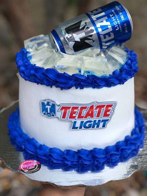 Tecate Light, Beer Birthday Party, Beer Cake, Light Cakes, Beer Birthday, Birthday Party 21, Cake Frosting, Jairzinho, Burritos