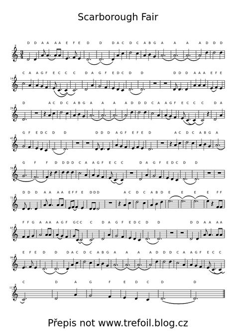 Scarborough fair Lyre Harp Sheet Music, Popular Piano Sheet Music, Recorder Sheet Music, Piano Songs Sheet Music, Fiddle Music, Lyre Harp, Trumpet Sheet Music, Clarinet Music, Clarinet Sheet Music