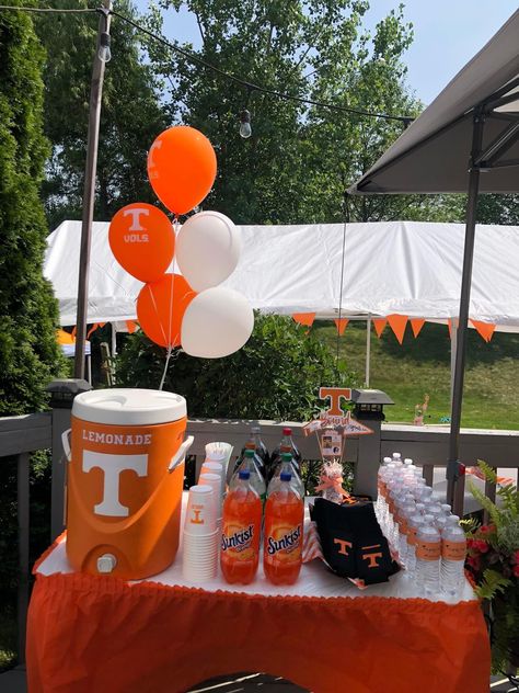 Tennessee Football Birthday Party, Tennessee Vols Birthday Party, Tennessee Birthday Party, Tennessee Vols Party, Alabama Vs Tennessee, Bbq Vibes, Birthday Surprises, Tn Vols, Birthday Vibes