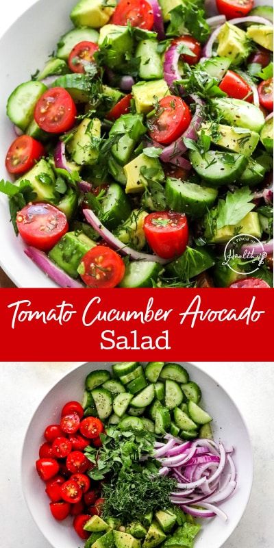 Tomato And Avocado Salad, Avocado Salads, Cucumber Tomato Avocado Salad, Tomato Avocado Salad, Cucumber Avocado Salad, Avocado Dessert, Avocado Tomato Salad, Cucumber Diet, Tomato Avocado