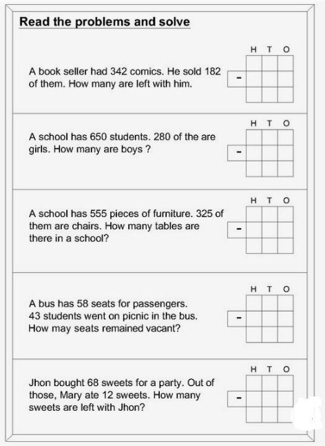 Subtraction Word Problems Simple Math Word Problems, Maths Worksheets Grade 2 Word Problems, Subtraction Word Problems Grade 1, Subtraction Worksheets 3rd, Math Word Problems 3rd Grade, Subtraction Word Problems 2nd, Subtraction Worksheets For Grade 2, Athestic Pics, Math Revision