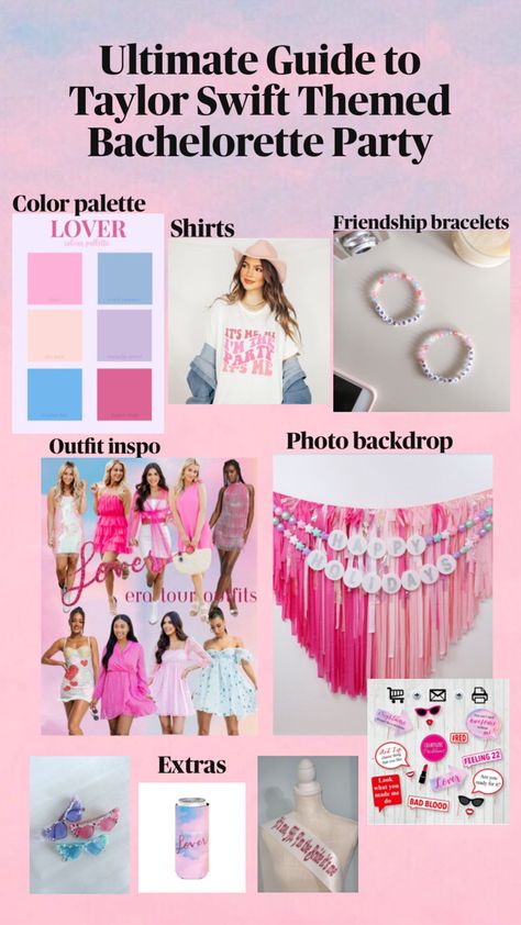 Taylor Swift Bachelorette Themed Party Taylor Swift Themed Bachelorette Party, Hen Night Ideas, Themed Bachelorette Party, Taylor Swift Party, Taylor Swift Cute, When I Get Married, Bachelorette Party Themes, Hens Night, Bach Party