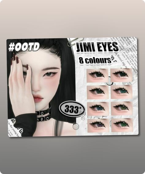 Sims 4 Eye Color CC: 333-Jimi Eyes By Asan333 Sims 4 Black Eyes Cc, Eye Contact Sims 4 Cc, Ts4 Cc Eye Contacts, Sims 4 Eyes Override, Sims 4 Cc Kijiko Eyelashes, Sims 4 Eye Color, Sims 4 Eye Color Cc, Sims 4 Cc Makeup Eyelashes Kijiko, Crazy Lipstick