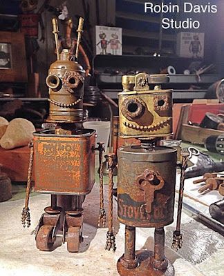 Rusty Robot, Steampunk Robots, Recycled Robot, Metal Welding Art, Art In The Park, Metal Robot, Recycled Art Projects, Robot Sculpture, Welding Art Projects