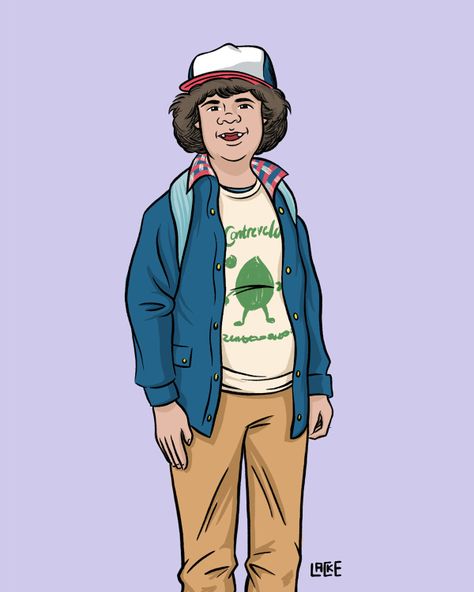 Dustin Henderson from Stranger Things - By Nick Lacke Stranger Things Dustin, Stranger Things Costume, Stranger Things Outfit, Stranger Things Max, Stranger Things Halloween, Stranger Things Season 3, Stranger Things Steve, Eleven Stranger Things, Stranger Things Art