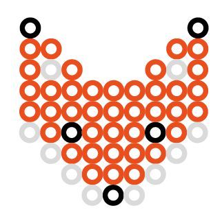 Perler Bead Designs, Geek House, Hama Art, Hamma Beads Ideas, Easy Perler Bead Patterns, Fox Necklace, Pearl Beads Pattern, Easy Perler Beads Ideas, Art Perle