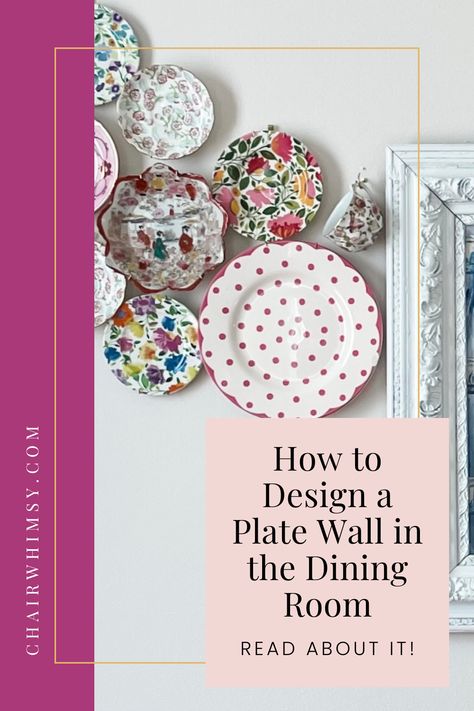 Plate Arrangements On The Wall, Display Plates On Wall, Decorating With Plates On Wall, Plate Wall Dining Room, Hanging Plates On The Wall Ideas, Hang Plates On Wall, Eclectic Plates, Plate Walls, Hang Plates