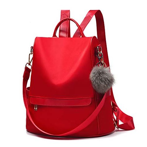 Red School Bag, Pretty Backpacks, Lightweight Travel Backpack, School Shoulder Bag, Girl Oc, Mini Leather Backpack, Convertible Backpack Purse, School List, Shoulder Bags For School