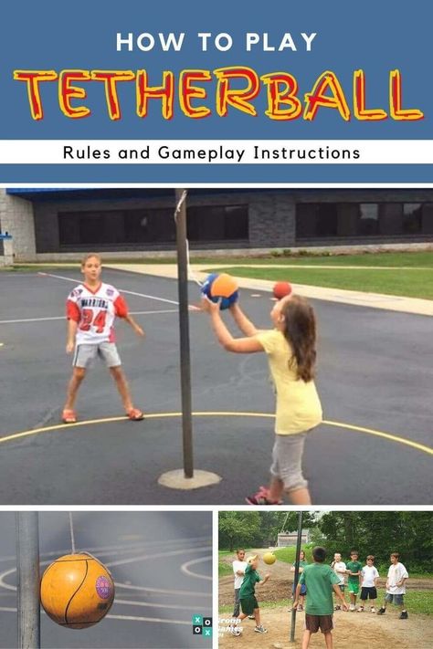 Quite like Ladder Ball, the main Tetherball rule is to wrap the string attached to the ball, completely around the pole. Learn how to play with this easy guide. #tetherball #gamerules #howto #outdoorgames #kidsgames party games | family games | games for kids | kids games | fun party games | christmas party games | family party games | fun games for kids | physical activities for kids | tetherball diy backyard ideas | tetherball diy how to make | backyard tetherball | tetherball pole Tetherball Diy, Kids Physical Activities, Backyard Tetherball, Game Night Ideas Family, Group Games For Teenagers, Fun Kids Party Games, Tether Ball, Outdoor Games For Preschoolers, Games To Play Outside