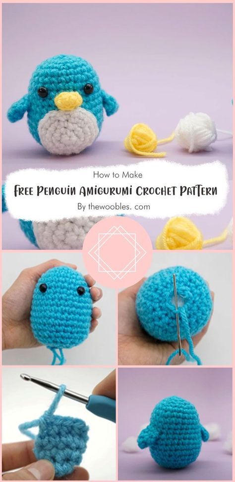 Crochet Penguin Keychain Pattern Free, Easy Crochet Penguin, Easy Small Amigurumi Free Pattern, Free Amigurumi Crochet Patterns Easy, Amigurumi Penguin Free Pattern, Small Animal Crochet Patterns Free, Amigurumi Easy Free Pattern, Fast Amigurumi Free Pattern, Simple Amigurumi Pattern Free