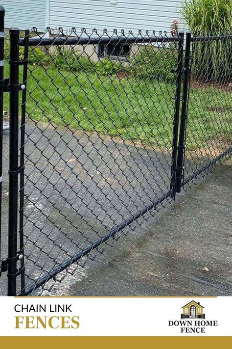 NA Chain Link Fence Ideas, Chain Link Fence Installation, Home Fence, Chain Link Fencing, Fencing Options, Fencing Material, Security Fence, Fencing Companies, Diy Fence