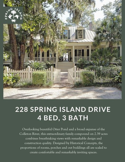 Charleston Low Country Homes, South Carolina Coastal Homes, Low Country Landscaping, Low Country Landscaping Ideas, Low Country Farmhouse, Low Country Decor, Lowcountry House, Low Country Homes Plans, Lowcountry Farmhouse