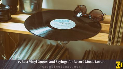 Were you a die-hard vinyl record listener? Reading our famous collections of vinyl quotes and sayings. You may use it handy for your Instagram captions as well. #quotes ##quote #motivational #inspiration Vinyl Records Quotes, Vinyl Quotes Music, Vinyl Record Quotes, Quotes About Vinyl Records, Record Quotes, Put Your Records On, Customized Vinyl Record, Vinyl Record Sticker, Store Quote