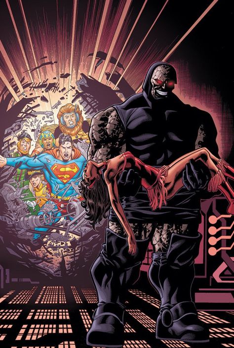 Superman Vs Darkseid, Darkseid Dc, Badass Wallpaper, December Books, Alex Chung, Comic Book Villains, Greatest Villains, Comic Villains, Superman Art