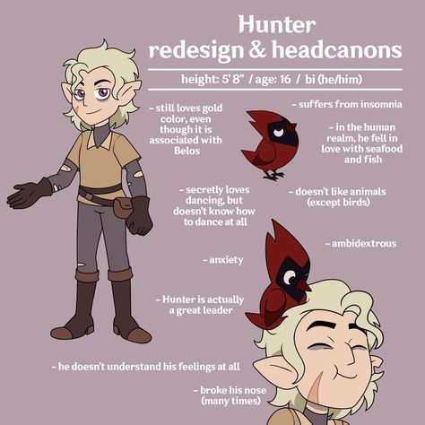 #theowlhouse #hunter #headcanon Hunter Redesign, Toh Hunter, Hunter Toh, Photoshop Pics, Owl Family, I Love My Son, House Hunters, Disney Xd, Disney Addict