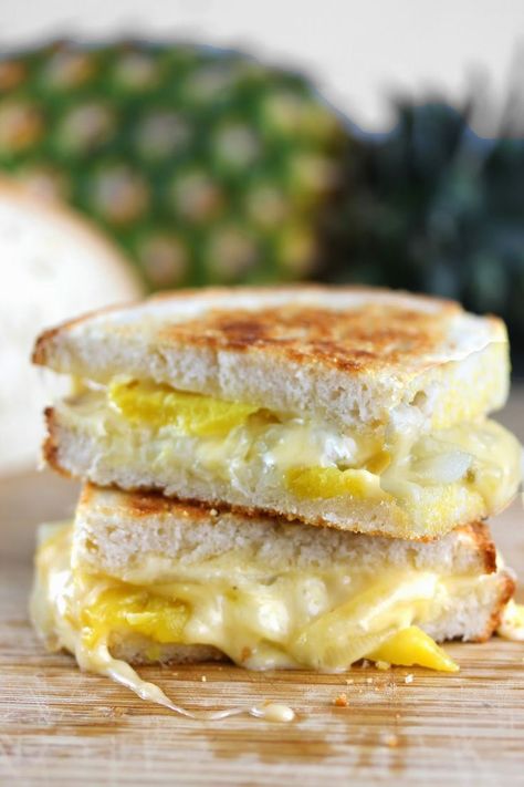 The Stay At Home Chef: Caramelized Pineapple Grilled Cheese Pineapple Grilled Cheese, Caramelized Pineapple, Cheese Recipes Homemade, The Stay At Home Chef, Cheese Recipes Appetizers, Picnic Sandwiches, Making Grilled Cheese, Stay At Home Chef, Easy Cheese Recipes