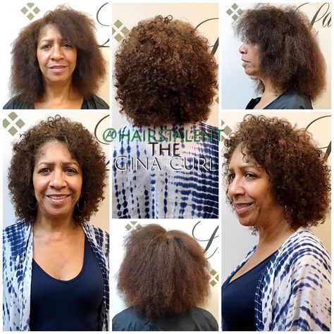 HAIR'S TALENT on Instagram: “Sharon came to see Gina for her first Gina Curl all the way from North Carolina. We can see how a healthy chemical like The Gina Curl can…” Gina Curl, All The Way, No Way, Hair Inspo, North Carolina, Crochet Necklace, The Way, Hair, On Instagram