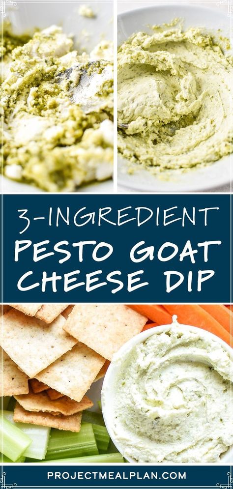 Goat Cheese Dip Recipes, Pesto Goat Cheese, Pesto Appetizers, Veggie Sticks, Cheese Spread Recipes, Goat Cheese Dip, Goat Cheese Appetizer, Pesto Dip, Goat Cheese Pizza