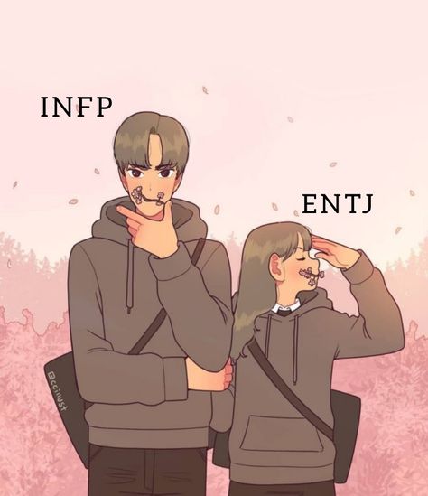 Entj Infp Relationship, Infp Entj Relationships, Entj X Infp Fanart, Entj Girl, Entj X Infp, Entj Infp, Type Infp, Entj Relationships, Infp Relationships