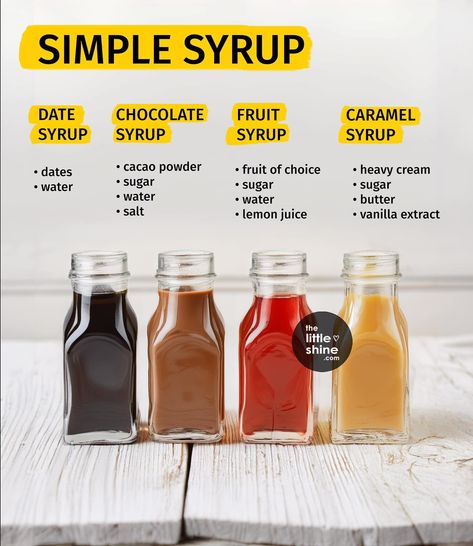 Recipes For Drinks, Homemade Recipe Books, Syrup Recipes, Homemade Sauce Recipes, Simple Syrup Recipes, Refreshing Drinks Recipes, Tastemade Recipes, Tasty Recipes Videos, Quick Recipes Snacks