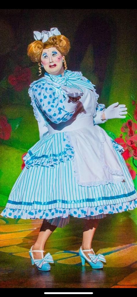 Pantomime Dame Costume, Pantomime Costumes, Panto Costumes, Panto Dame, Pantomime Dame, Cartoon Makeup, Jack And The Beanstalk, Pantomime, Hair Dresser