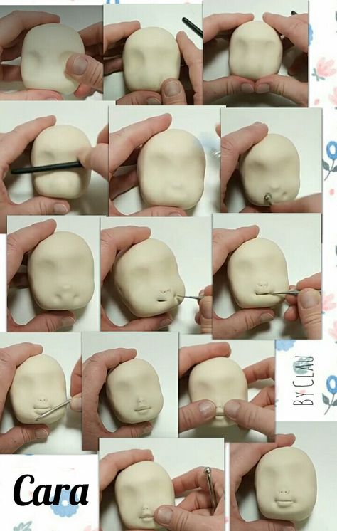 Carita. Making A Doll, Fondant Figures Tutorial, Clay People, Sculpting Tutorials, Doll Making Tutorials, Sculpture Art Clay, Polymer Clay Figures, Clay Fairies, Polymer Clay Sculptures