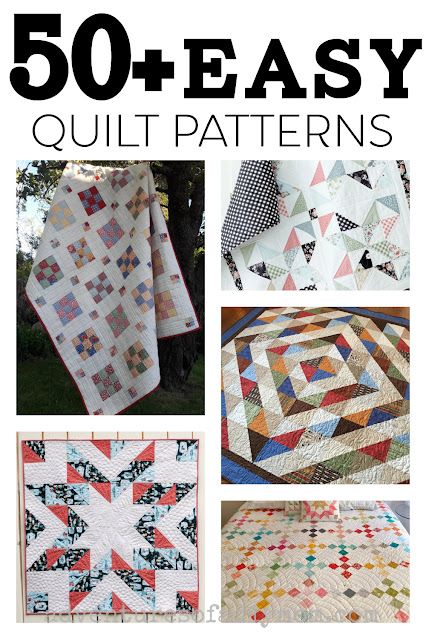 50+ EASY quilt patterns! Make your first quilt today with one of these simple quilt patterns. Includes free patterns as well as patterns for purchase that are perfect for beginners. Hand Pieced Quilts Patterns, Easy Quilt Patterns Free Templates, Gray Quilt Patterns, Hst Quilt Patterns, Easy Quilt Patterns For Beginners, Easy Quilt Patterns Free, Beginner Quilt Patterns Free, Quilting Basics, Quilt Patterns For Beginners