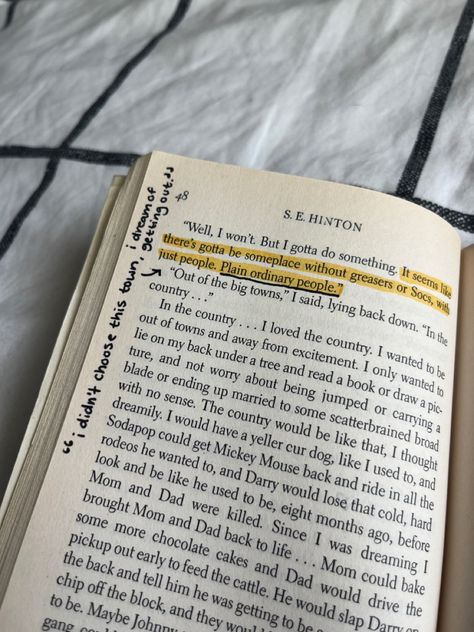 the outsiders by se hinton book annotations aesthetic The Outsiders Annotations, Curly Shepherd The Outsiders, That Was Then This Is Now Se Hinton, The Outsiders Bracelet, Socs The Outsiders Aesthetic, The Outsiders Aesthetic Vintage, Socs The Outsiders, The Outsiders Tattoo, The Outsiders Book Cover