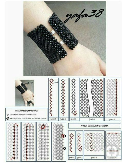 Bead beginners & Free beading tutorials | ❤️ | Facebook Beaded Necklace Patterns, Beading Netting, Beaded Bracelets Tutorial, Seed Bead Patterns, Gelang Manik, Beaded Jewelry Tutorials, Necklace Patterns, Seed Bead Tutorial, Beading Tutorial