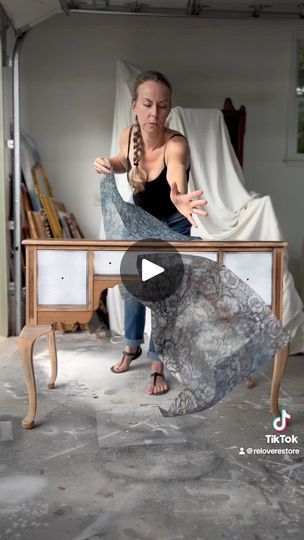 19K views · 495 reactions | Magical Monday Queen Anne Desk Flip…💙🩵 | ReLove ReStore | ReLove ReStore · Original audio Queen Anne Desk Makeover, Queen Anne Desk, Desk Flip, Queen Anne Furniture, Decoupage Furniture, Desk Makeover, Queen Anne, Painted Furniture, Decoupage