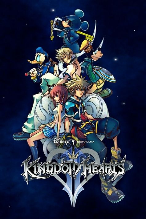 Kingdom Hearts Poster, Heart Wallpaper Hd, Hearts Poster, Kingdom Hearts Wallpaper, Kingdom Hearts Ii, Disney Kingdom Hearts, Disney Kingdom, Kingdom Hearts Art, Kingdom Heart