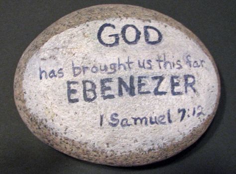 stone of ebenezer image | The Ebenezer Stone Ebenezer Stone, Lds Memes, Alabaster Box, Christian Activities, Bible Verse Background, Spiritual Formation, 1 Samuel, Bible School Crafts, Godly Life