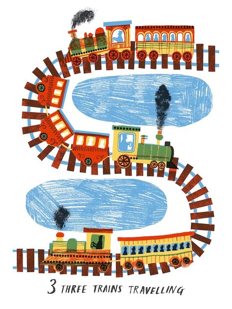 Train Cartoon Illustration, Cute Train Illustration, Train Illustration Design, Toy Train Illustration, Trains Illustration, Training Illustration, Alice Pattullo, Cartoon Train, Train Cartoon