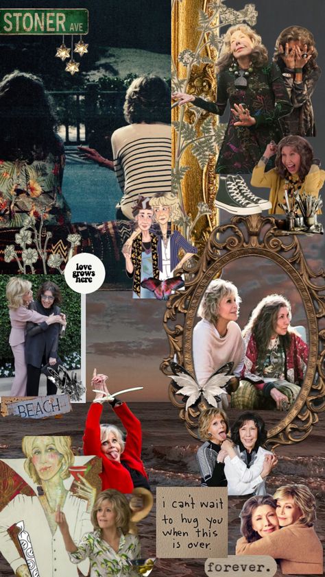 grace and frankie #graceandfrankie wallpaper #wallpaper Grace And Frankie, Peaceful Places, Wallpaper Wallpaper, Hug You, Create Collage, Iphone Background, I Laughed, Actors & Actresses, Art