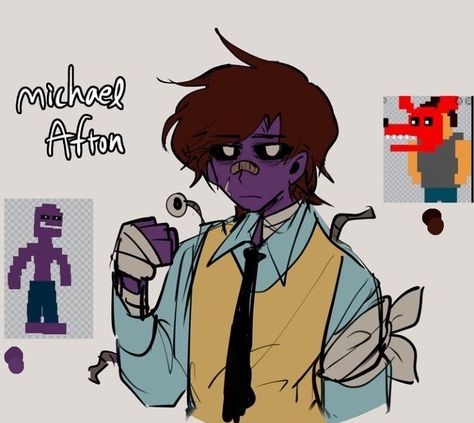 Michael Afton Fanart, Afton Fanart, Fnaf Baby, Fnaf Sl, Michael Afton, Animatronic Fnaf, Fnaf Movie, Fnaf Comics, Fnaf Memes