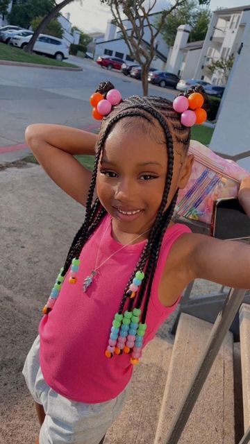 Kimora Hairstyles, Summer Hairstyles For Kids, Marley Hairstyles, Children Hairstyles, Toddler Braided Hairstyles, Daughter Hairstyles, Toddler Braids, Black Kids Braids Hairstyles, Cute Toddler Hairstyles