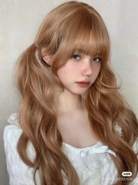 Beige Hair, 일본 패션, Kawaii Hairstyles, Foto Poses, Hair Dye Colors, Hair Reference, Hair Inspo Color, Dream Hair, Special Effects