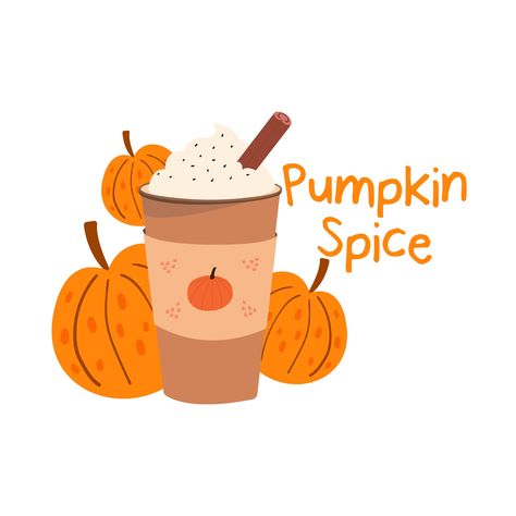 Pumpkin Spice Latte SVG ~SVG FILE ~This is a digital download only! Pumpkin Spice Latte Painting, Pumpkin Spice Crafts, Pumpkin Latte Art, Pumpkin Spice Latte Illustration, Pumpkin Spice Drawing, Pumpkin Spice Illustration, Pumpkin Spice Latte Drawing, Pumpkin Spice Latte Aesthetic, Pumpkin Spice Art