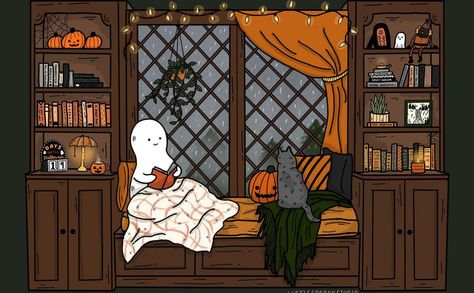 Cute Halloween Illustration, Halloween Desktop Wallpaper, Halloween Wallpaper Cute, Autumn Magic, Halloween Illustration, Fantasias Halloween, Macbook Wallpaper, Spooky Scary, Halloween Backgrounds