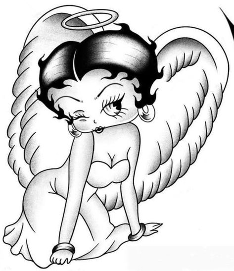 Betty Boop Posters, Betty Boop Tattoos, Cholo Art, Chicano Drawings, Betty Boop Art, Betty Boop Pictures, Graffiti Style Art, Chicano Art, Doodle Art Designs